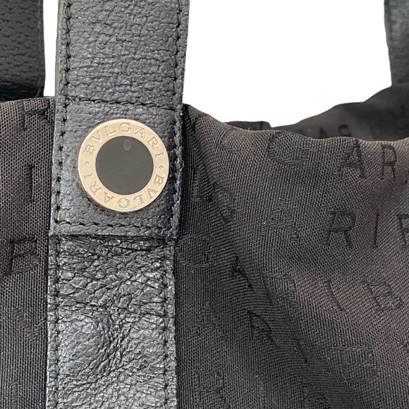 Bulgari Black Monogram Double Handle Tote - Picture 4 of 7